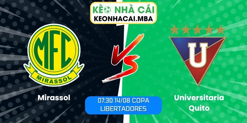 Soi Kèo Mirassol vs Liga Dep. Universitaria Quito (07:30 14/08, Copa Libertadores) 1 Mirassol vs Liga Dep. Universitaria Quito