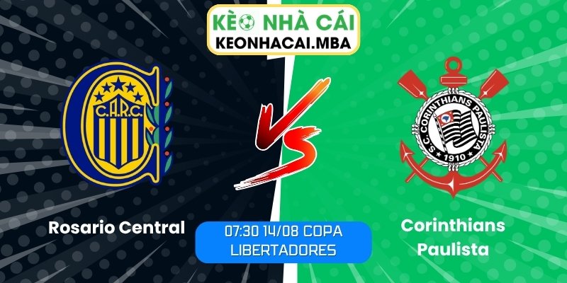 Soi Kèo Rosario Central vs Corinthians Paulista (07:30 14/08, Copa Libertadores) 1 Rosario Central vs Corinthians Paulista